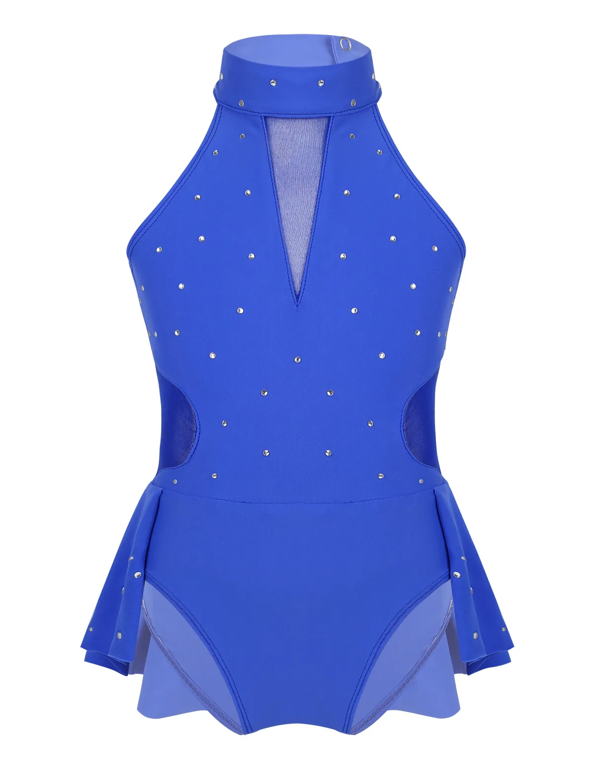 Kids Girls Sleeveless Sparkly Rhinestone Ballet Dance Leotard Modern Contemporary Ballroom Dance Stage Performance Dancewear