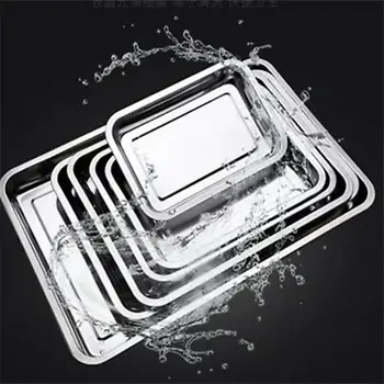 

1PCS Stainless Steel Jelly Roll Cookie Baking Sheet Oven Pan Kitchen Bakeware Tray 32x22x2cm