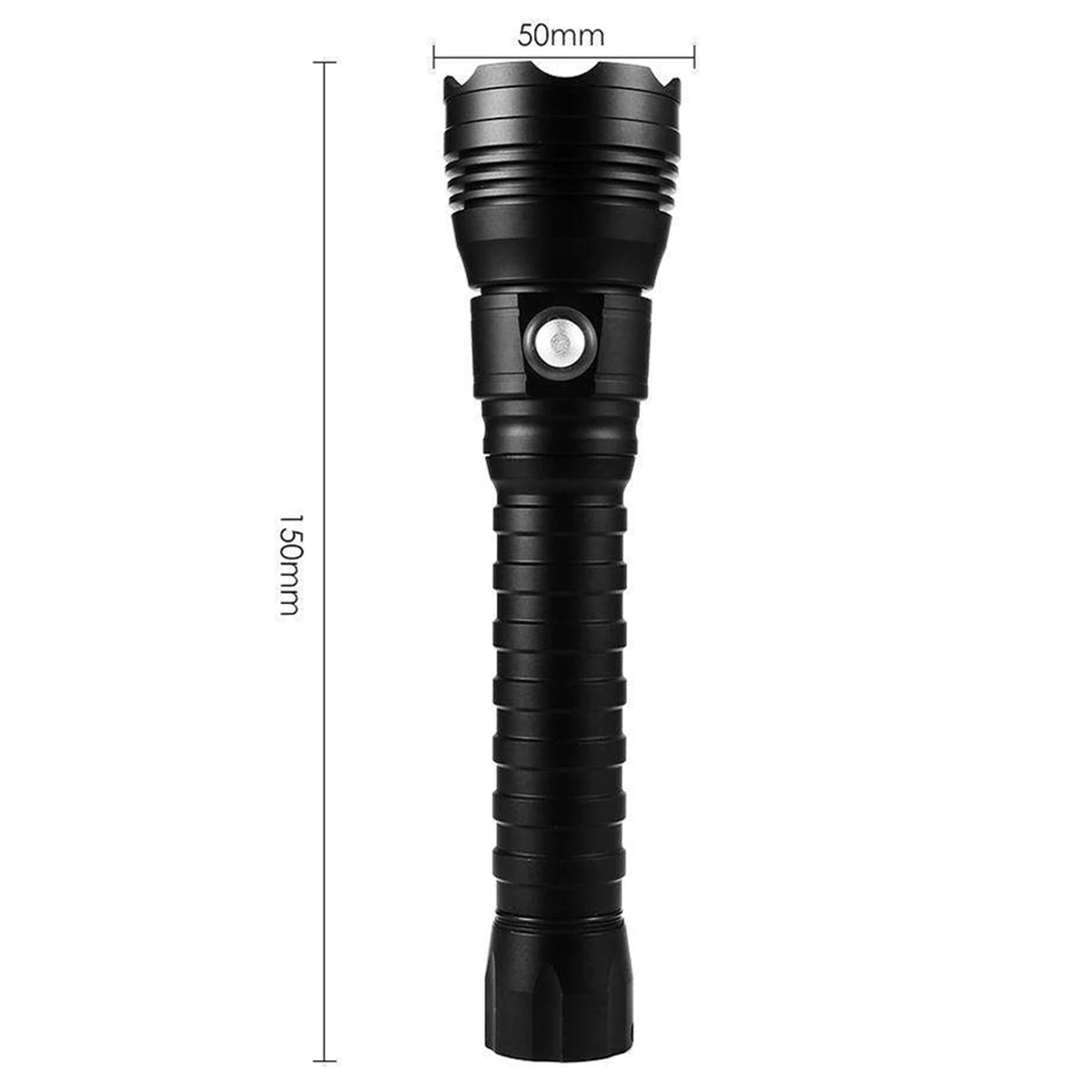 Waterproof Aluminum Alloy LED Diving Flashlight 3160LM IP68 100M Underwater Torch Modes Aluminum Deep Sea Diving Flashlight