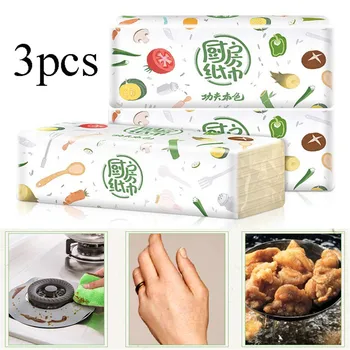 

Kitchen Towels Household Kitchen Clean Oil Smudge 3 Packs Removable Kitchen Towels Cooking Food Oil Absorbent Paper #Zer