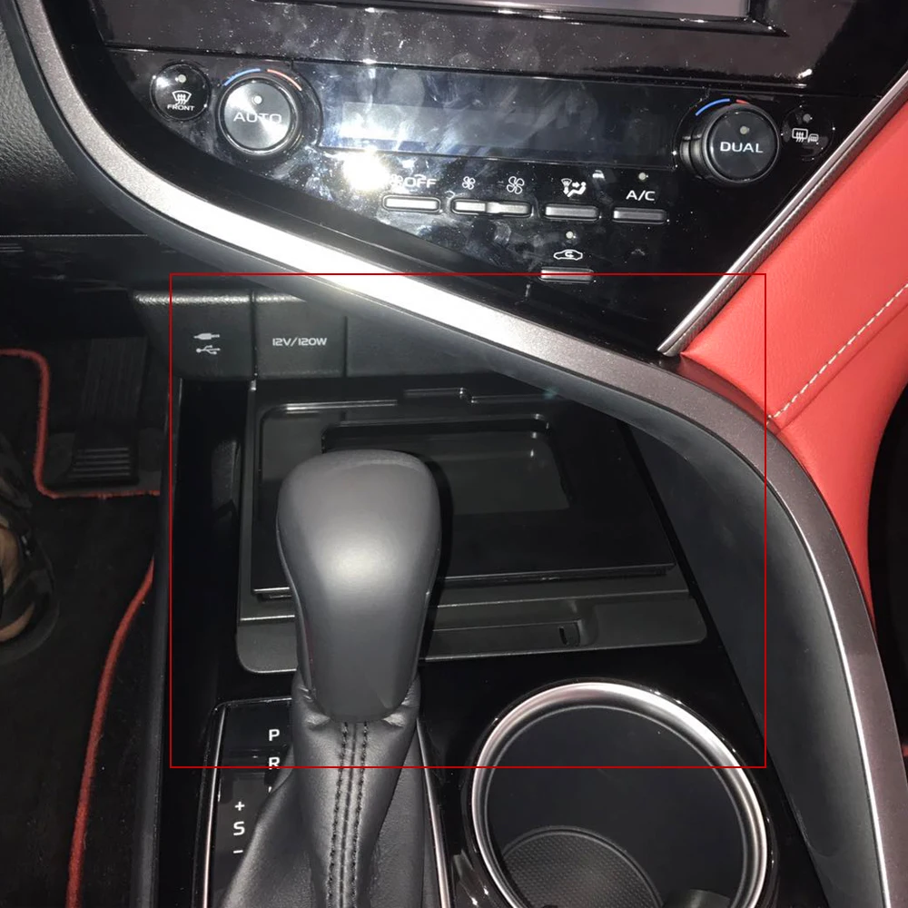 10 Вт QI автомобильное беспроводное зарядное устройство для Toyota Camry 2018 2019 Быстрая