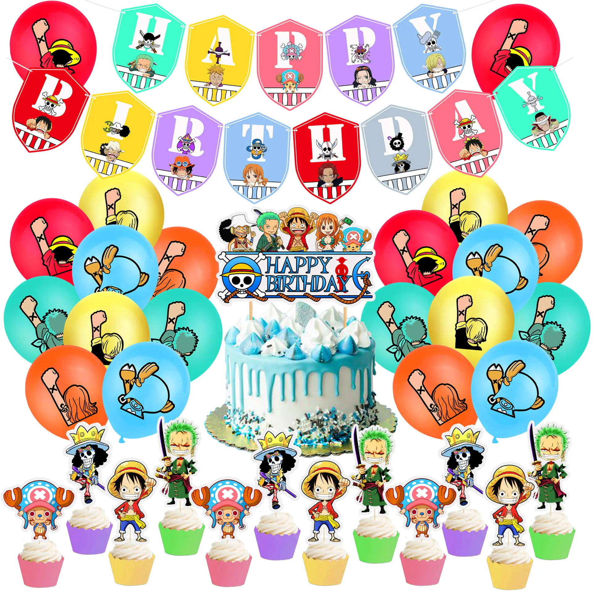 One Piece Party Supplies Anime Straw Hat Luffy Zoro Franky Tony Balloons Happy Birthday Banner Party Decor Cake Inserts Ballons Ballons Accessories Aliexpress One Piece Party Supplies Anime Straw Hat Luffy Zoro Franky Tony Balloons Happy Birthday Banner Party Decor Cake Inserts Ballons Ballons Accessories Aliexpress
