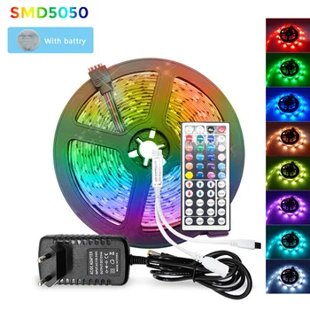

Wireless WiFi Led Strip Light 5050 SMD RGB Tape 5M 10M 15M 2835 Flexible RGB luces led tape 20M Ribbon Diode Power Adapter DC12V