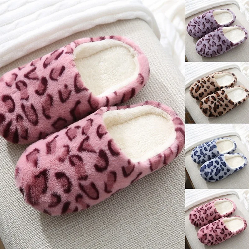 

Women Indoor Home Plush Soft Cotton Slippers Shoes Non-Slip Floor Slippers Girls House Shoes Indoor Bedroom Slippers Pantufa