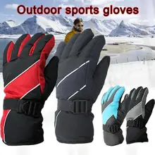 1 пара водонепроницаемых лыжных перчаток, термальные мотоциклетные перчатки унисекс, зимние уличные спортивные перчатки для сноуборда, женские и мужские перчатки