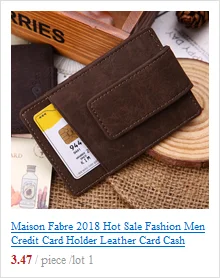 Maison fabre держатель для карт бумажник кошелек Для женщин Для мужчин модный кожаный рюкзак удобный мягкий Кофе Цвет бумажник Повседневное