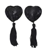 Hot 1 Pair Sexy Pasties Stickers Women Lingerie Sequin Tassel Breast Bra Nipple Cover Heart Shape Sex Product Chest Stickers ► Photo 3/6