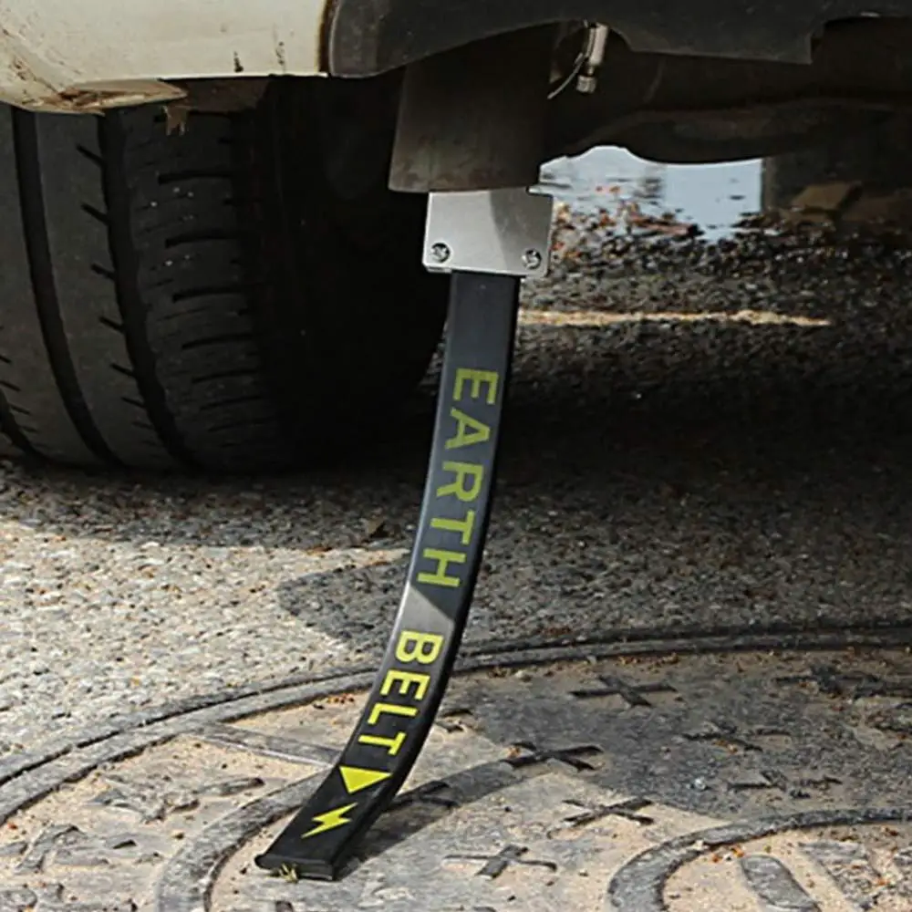 Cinturón de Metal antiestático para el coche, accesorio para el Exterior, antiestático, para viajes en carretera