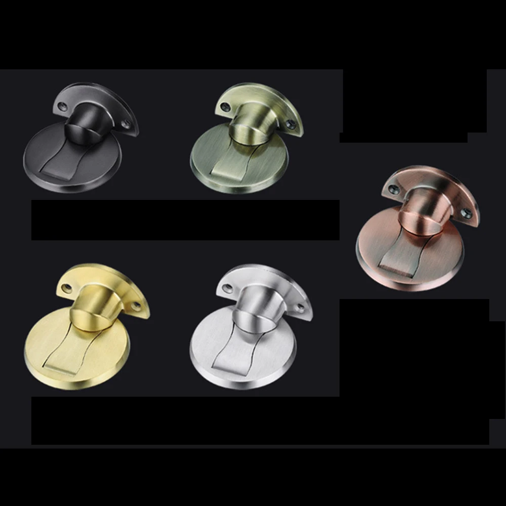 1Pcs Magnetic Door Stop 304 Stainless Steel Door Stopper Hidden Door Holders Catch Floor Nail-free Doorstop Furniture Hardware