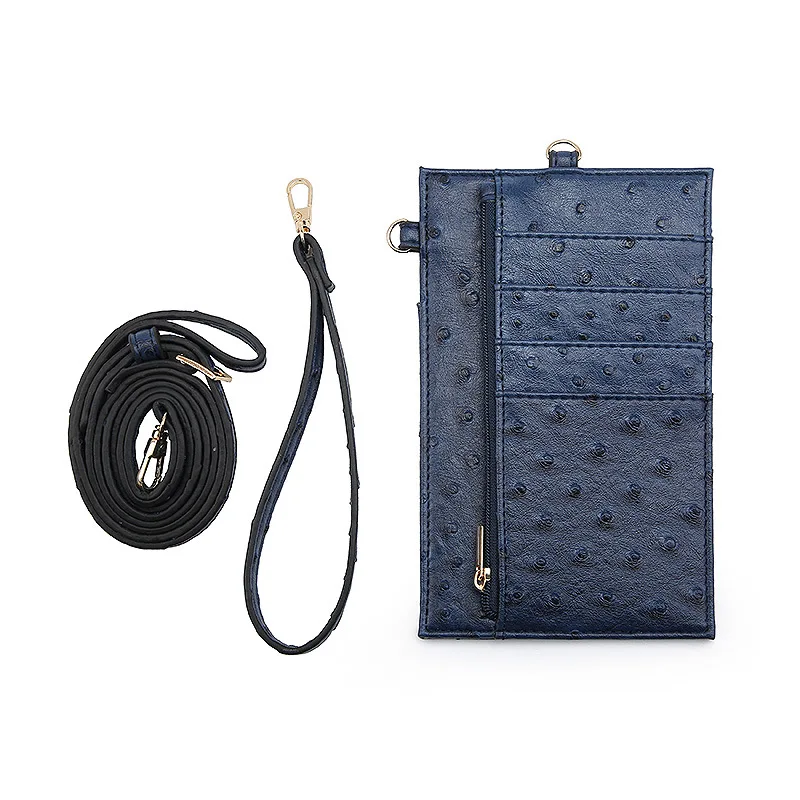 Card Holder Men Women PU Leather With Crocodile Pattern Wallet ID Credit Card Wallet Cell Phone Bag Shoulder Pocket Wallet
