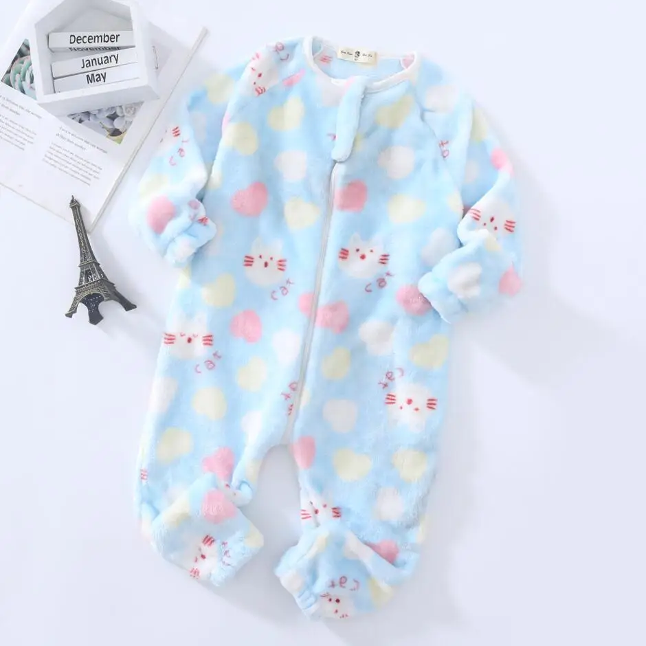 adonna nightgowns	 Baby Pajamas For Boys Girls Thick Warm Pajama Autumn Children Flannel Onesies Jumpsuits Winter Kids Cartoon Blanket Sleepwear baby girl nightgowns