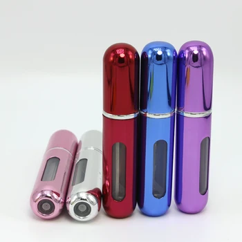 

5ml Portable Mini Refillable Perfume Bottle With Spray Scent Pump Empty Cosmetic Containers Spray Atomizer Bottle For Travel New