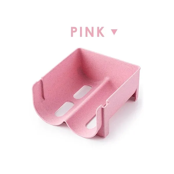 Pink Штабелируемый стеллаж для хранения напитков, полка для дома, инструменты, экономия места, простая жизнь, нескользящая стойка для хранения напитков, домашний держатель - Цвет: Pink