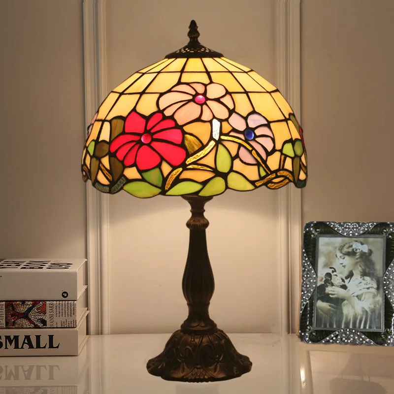 

European Style Desk Lamp Bedside Night Lamps Hotel Cafe Home Decoration Lighting Table Light Glass Resin / Alloy Luminaire Craft