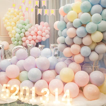 

10pcs 10 12 inch Candy Color Latex Balloons Macaron Balloons Inflatable Balloon Baby Shower Girl Birthday Wedding Party Decor