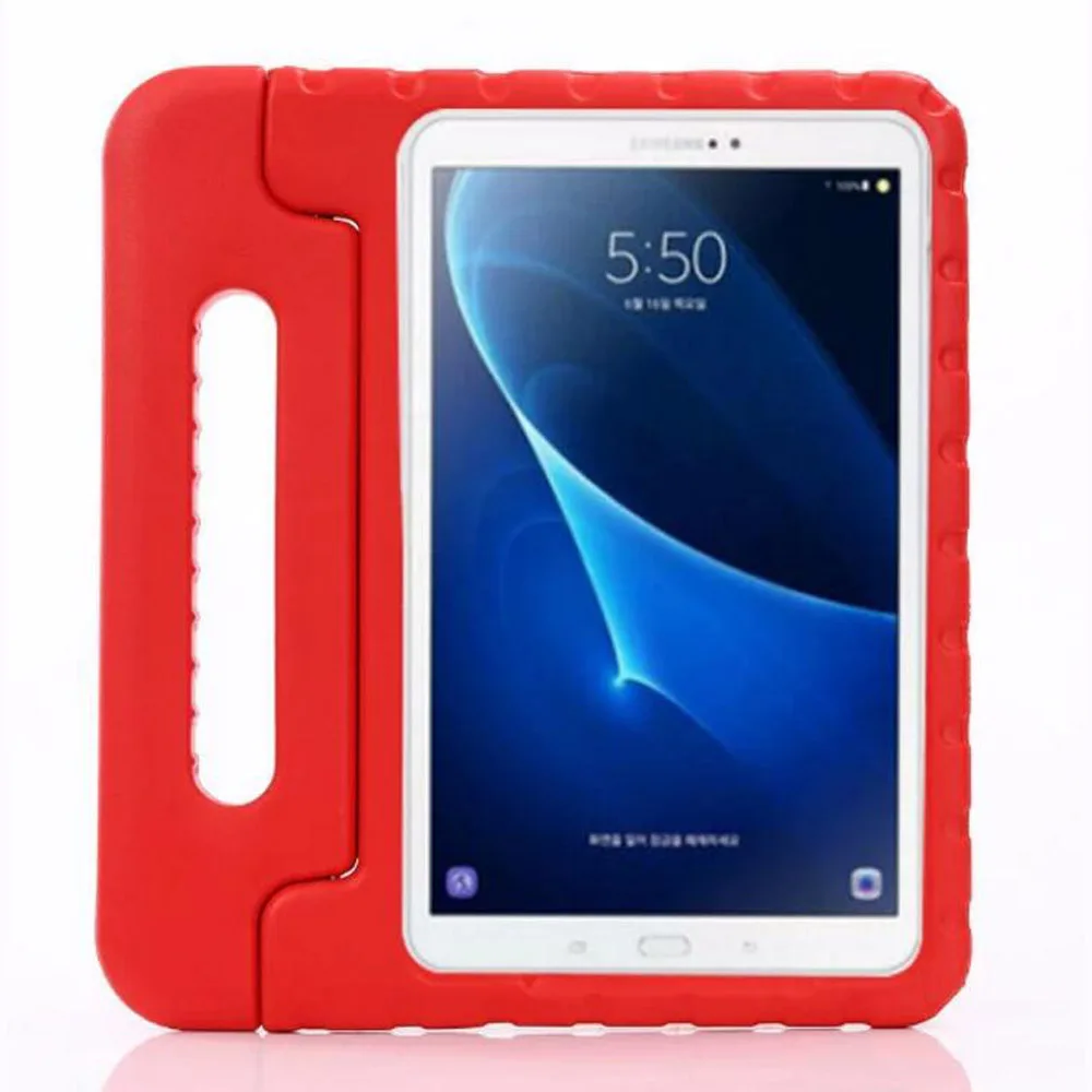 Для samsung Galaxy Tab A 6 A6 10,1 с S-Pen версия Чехол для P580 P585 ручной держатель для детей Безопасный EVA SM-P580 чехол для планшета - Цвет: Красный