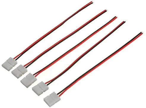 2pin 12mm灯条连接线单头扣-3