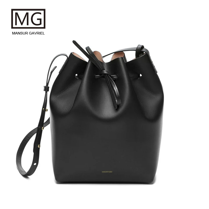 MansurGavriel Женские Сапоги выше колена из натуральной кожи сумка мешок бренда Mansur: