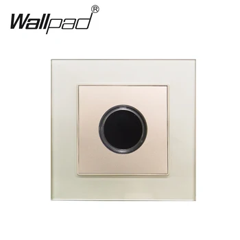 

Touch Time Delay Switch Wallpad Gold Crystal Glass Crossover Stair Switch On / Off Wall Light Power Switch Timmer Switch 10A
