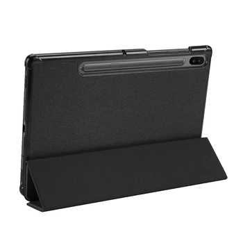 

for Samsung TAB S6 10.5 Inch Tablet PC Drop-Proof Shock-Absorbent Fabric PU Stand Leather Case / Back Cover Case