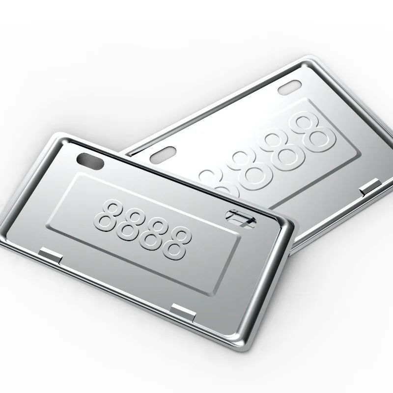 Утолщенная рама номерного знака для мотоцикла из нержавеющей стали 304 рамка