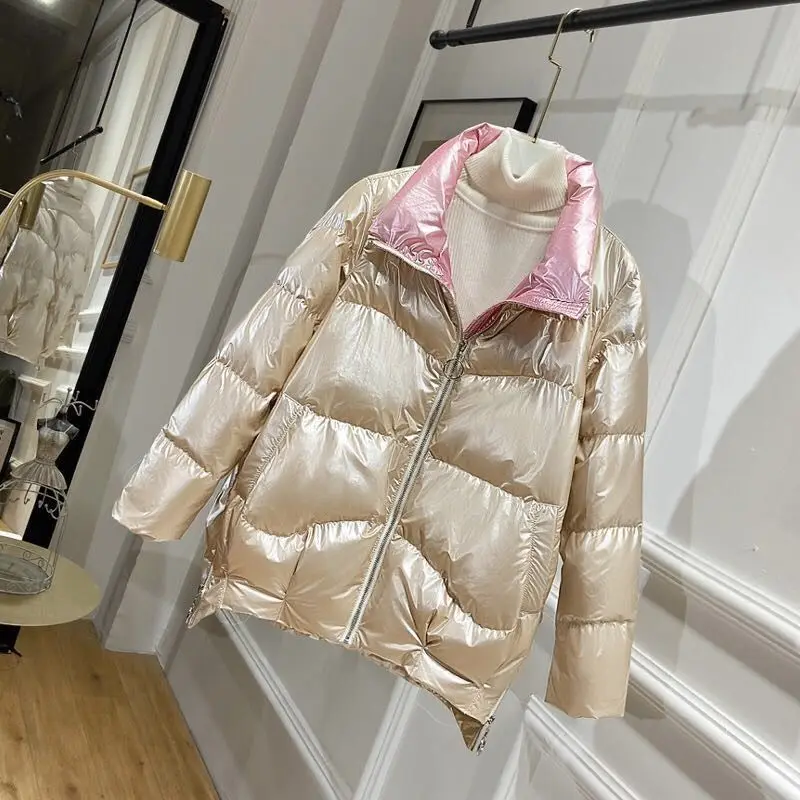 

Special Sale down Jacket Women's Short Style Bright Surface 2020 New Fashion Korean-Style Mid-Length Winter Jacket