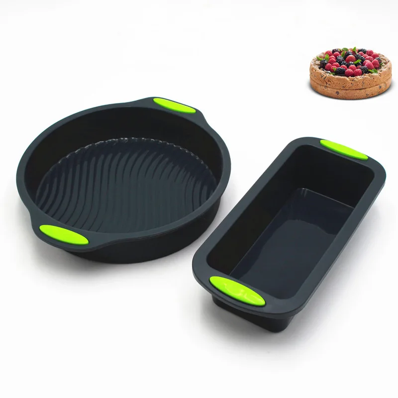 

2 pc/Set 9 inch Silicone Bread Toast Baking Cake Mold Form Baking Cakes Pans Dishes for Bakeware Tray Decorating Accessories