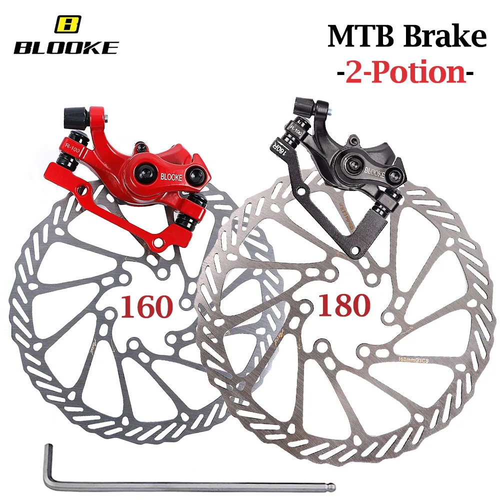 BLOOKEMTBBikeDiscBrakeCaliper160mm180mmMechanicalRotorRedFor