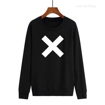 

Cool X Graphic Sweatshirts Women 2019 Letter Printed Hoodies Autumn Winter Casual Pullover O-Neck Woman Fleece Harajuku Tops