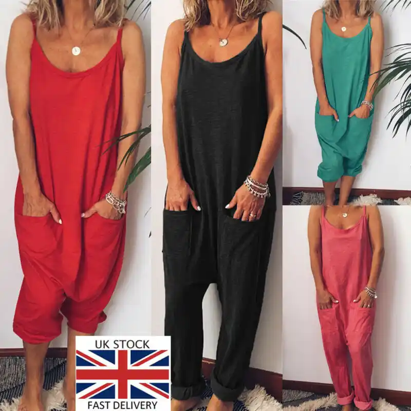 loose cotton dungarees uk