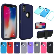 Защитный противоударный чехол Aqua для iPhone X, XS, MAX, XR, 6, 6 S, 7, 8 Plus, 11 Pro, Max, чехол-кобура с зажимом для ремня, защитный чехол