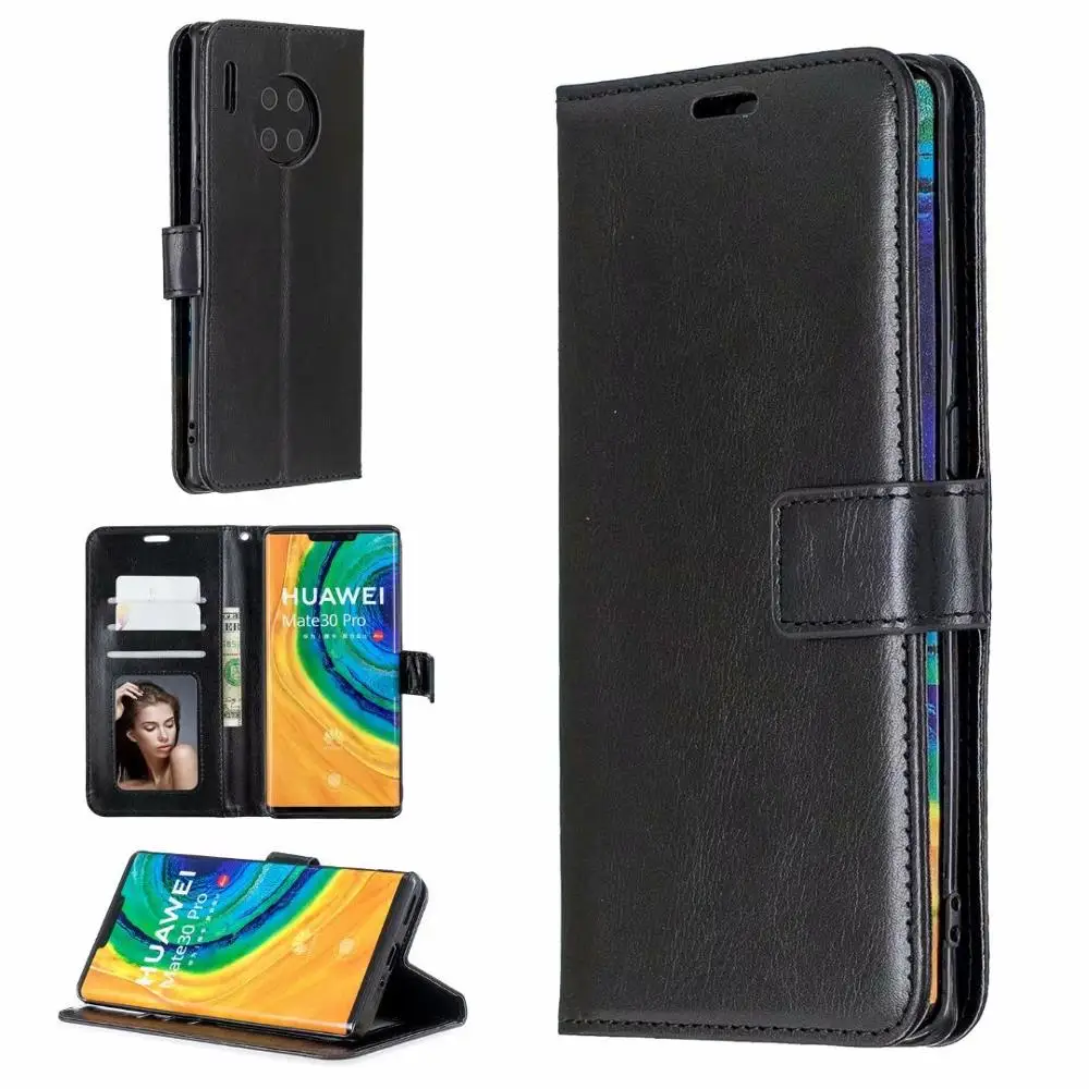 1 шт./лот Чехол-книжка Crazy Horse из искусственной кожи + ТПУ для huawei mate 30/mate 30 Lite/mate Pro |