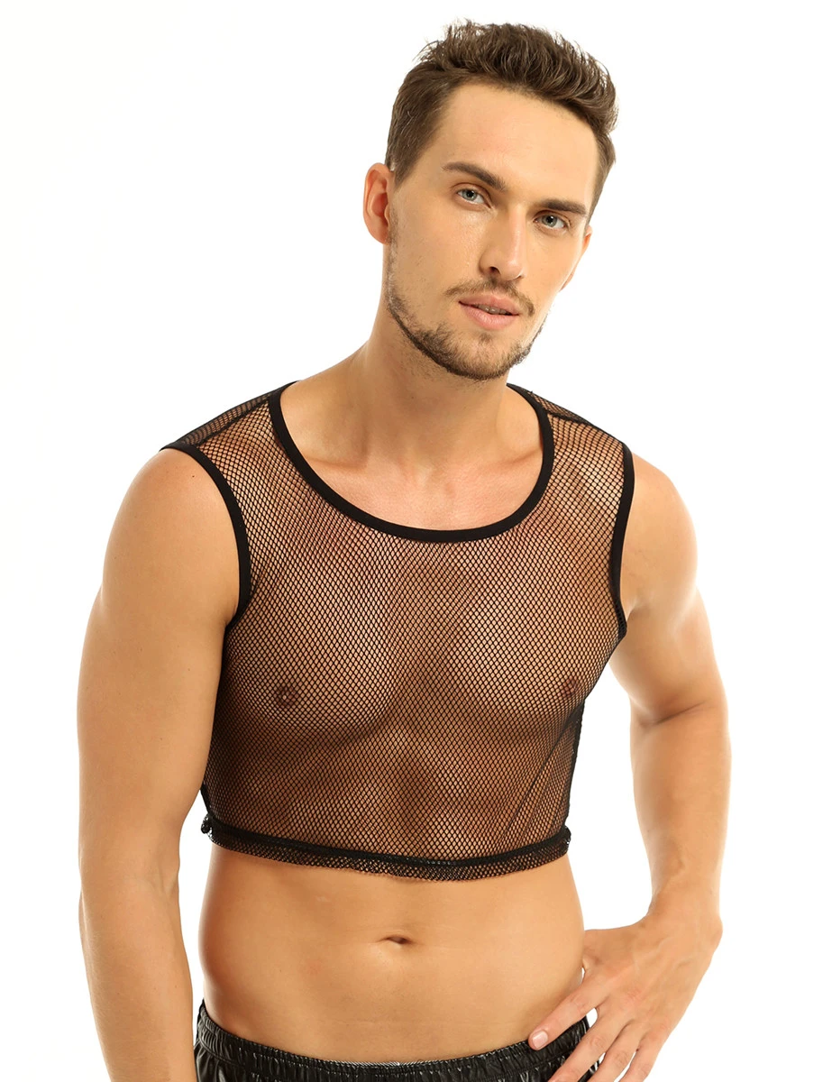fishnet vest top