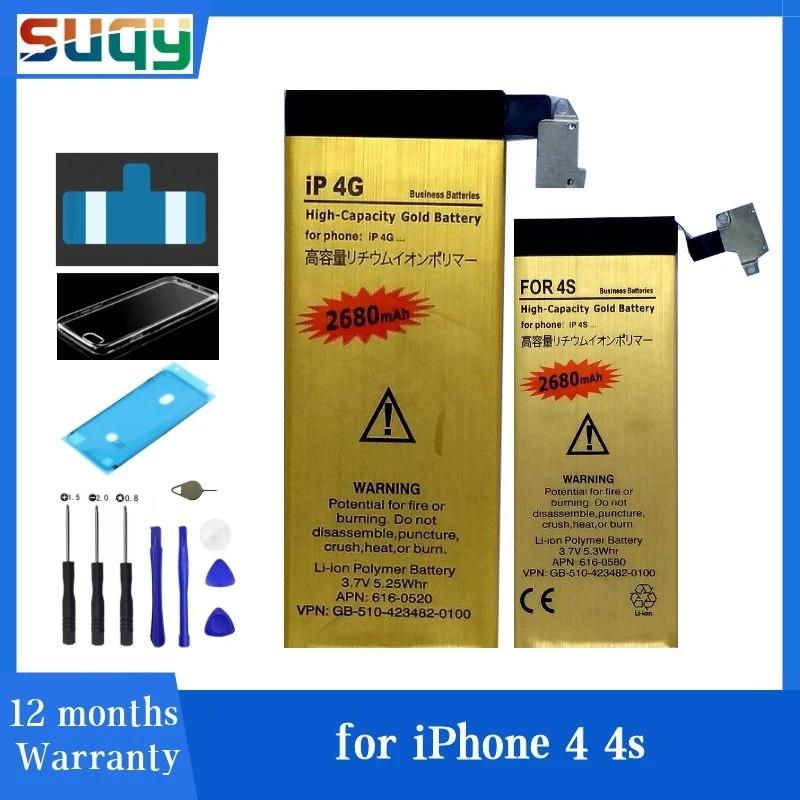 

Suqy for Iphone 4 Battery Bateria for Iphone 4s for Iphone 4 4s Batteries Accumulator Battery Ferramentas De Reparo Do Telefone