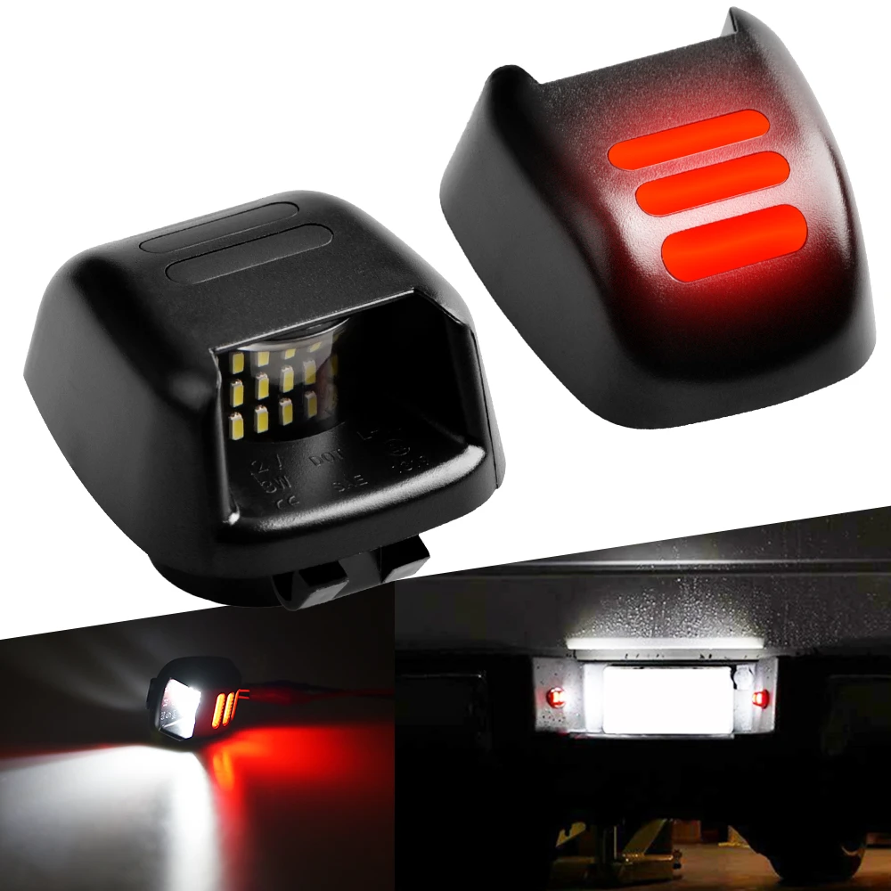 2pcs No Error Led License Number Plate 
