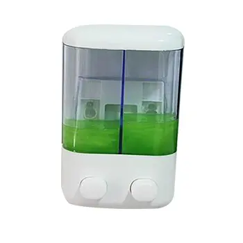 

500ml/1000ML Bathroom Soap Dispenser Wall Mounted Self-Adhesive Shampoo Container Hand Press Clear Liquid Lotion Single Slot