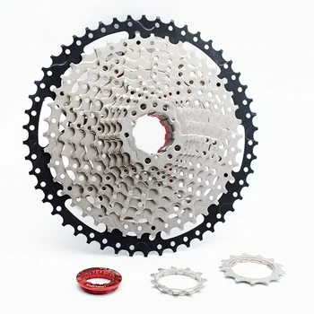 

Bike Cassette 12 Speed 12-50T 12-52T Hybrid Mountain Bike Cycling Rear Freewheel Cog Cassette Bicycle Parts Accessories Silver