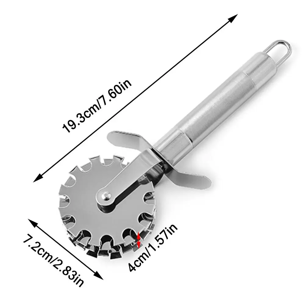 Meat Tenderizer Handheld Stainless Steel 5-Wheel Rolling Loose Meat Hammer Roller for Tendering Steak Beef Pork Kitchen Tool