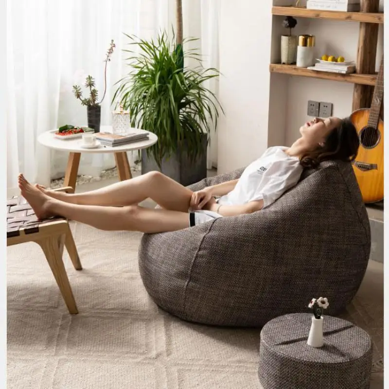 HELLEN Single Creative Living Room Bedroom Small Apartment Balcony Nordic Modern Minimalist Tatami Lazy Sofa Bean Bag Z-2020-8-3 
