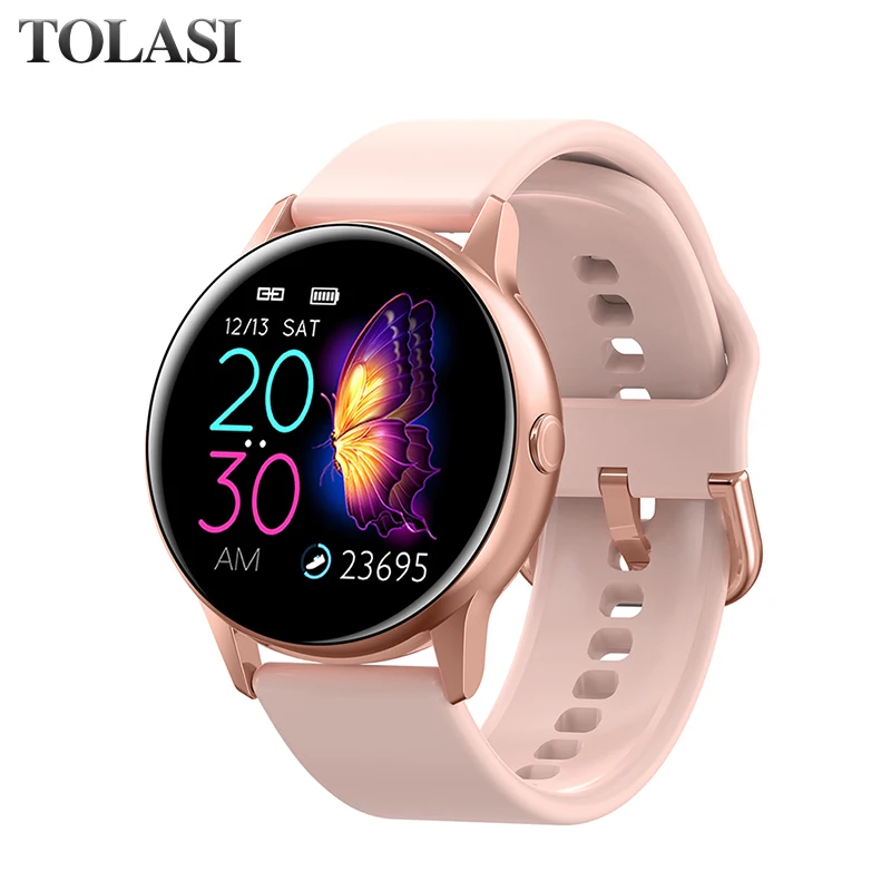 Для женщин IP68 водонепроницаемый смарт-часы Bluetooth Smartwatch для Apple IPhone xiaomi LG монитор