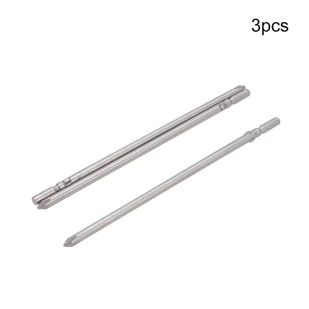 

3pcs 3PH1 5PH1 5PH2 6PH2 S2 Round Shank Phillips Screwdriver Bits 150/200/300mm Length 5/6mm Shank Dia Magnetic Bits