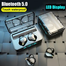 Беспроводные bluetooth-наушники с зарядным корпусом 3600 мАч с сенсорным управлением TWS Bluetooth 5,0 беспроводная гарнитура для наушников с микрофоном