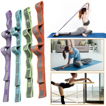 

GloryStar Elastic band Yoga Fitness Elastic Band 9-Loop Training Strap Tension Resistance Exercise Stretching Band for Sports
