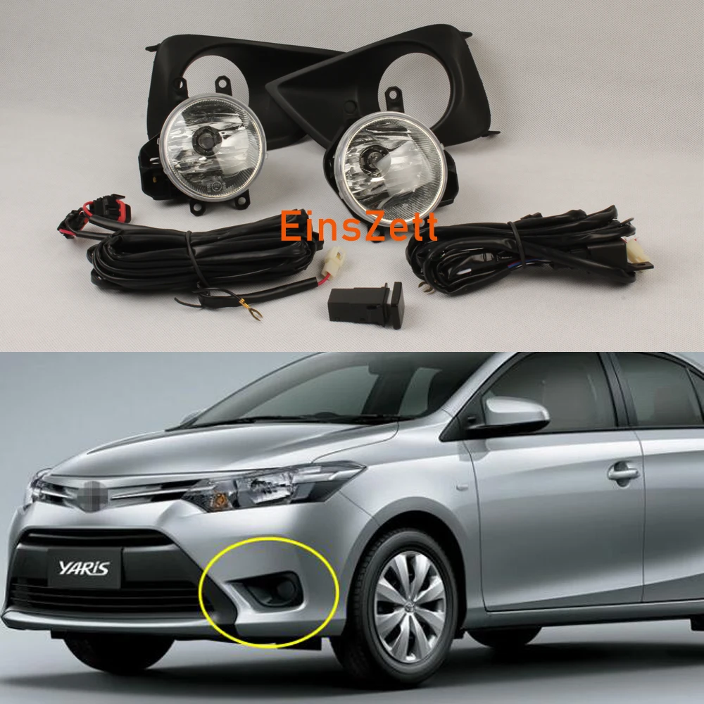 1 комплект Противотуманные фары Дневные Фары Светильник в сборе для Toyota VIOS/Yaris