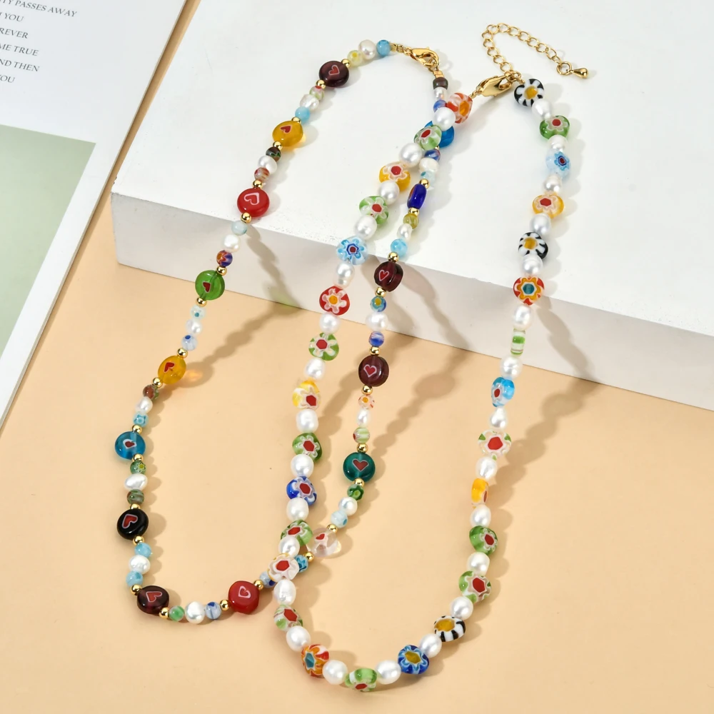 Multi layered Beaded Necklace | Handcrafted with precision - marykuria