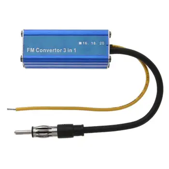 

Universal 3 in 1 Car Frequency Antenna 12V Radio FM Band Expander Car Auto Stereo Antenna FM Radio Band Frequency Converter