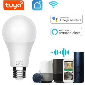 

WiFi Smart Light Bulb B22 E27 LED RGB Lamp Work with Alexa/Google Home 85-265V RGB Dimmable Timer Function Magic Bulb