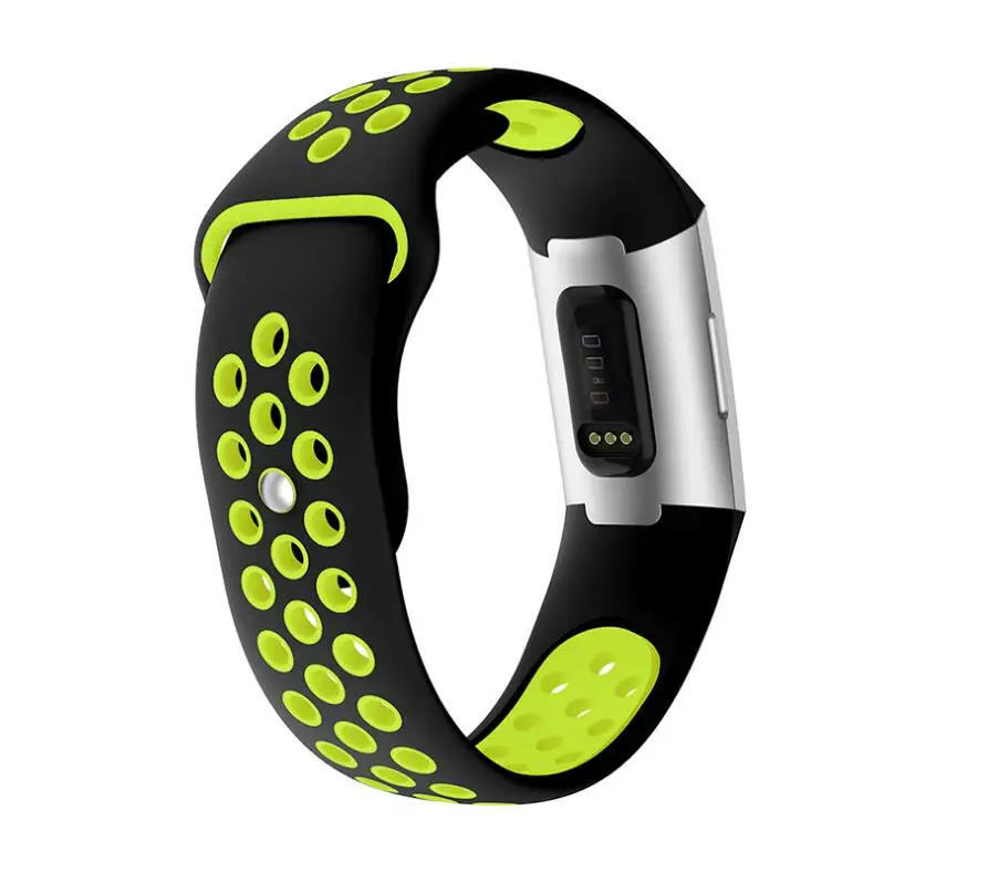 50 шт. силиконовый ремешок для Fitbit Charge3, мягкий браслет, ремешок для часов, ремешок для Fitbit Charge 3, Сменные аксессуары