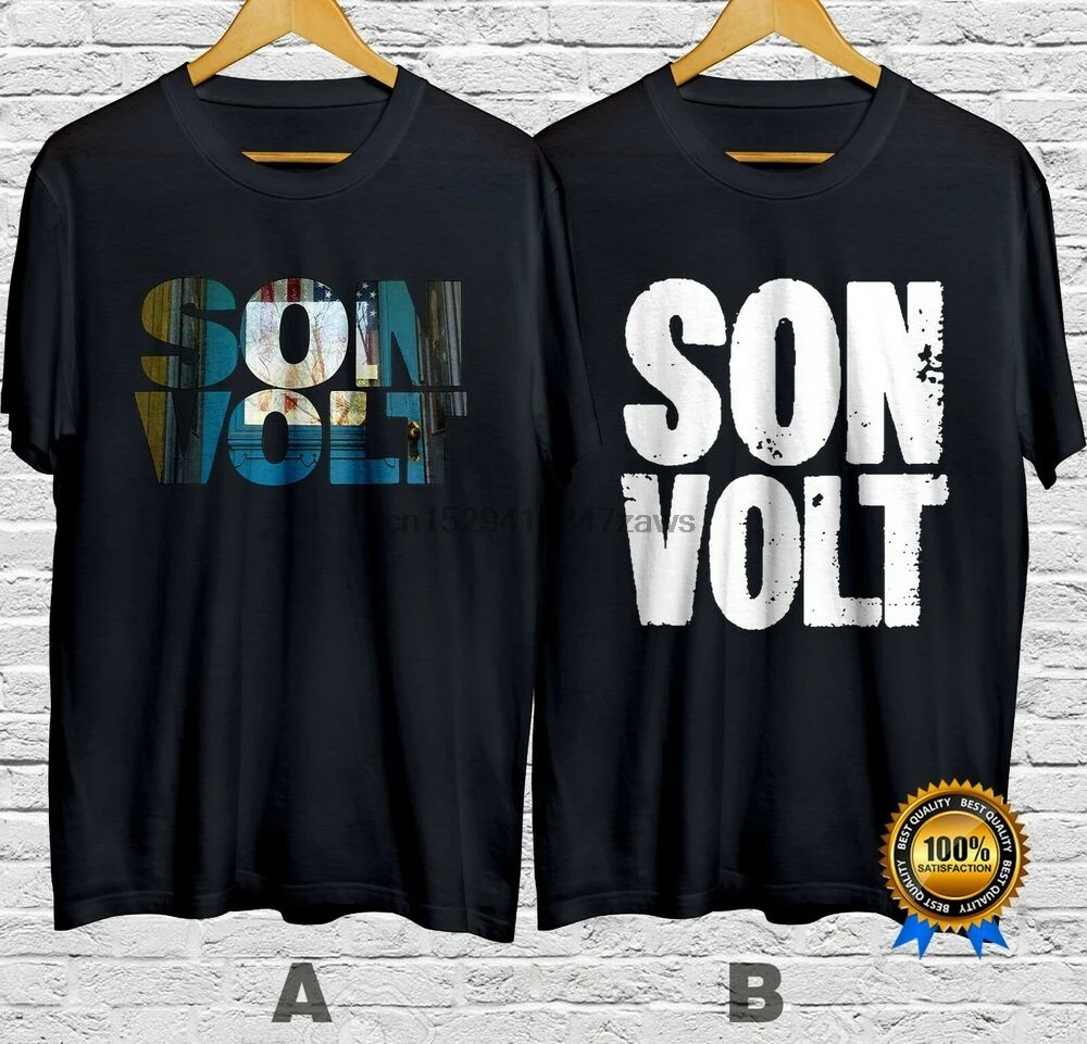 Футболка Son Volt альтернативная рок-группа хлопок 100% шикарная фотография быстрая
