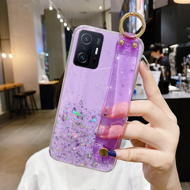 Handgelenkgurt-Hülle für Redmi Note 11 10S 10 Pro Max 9 S Hülle für Xiaomi Mi 12 11T 10T Lite poco X3 Pro NFC F3 Bling Phone_voghion.com